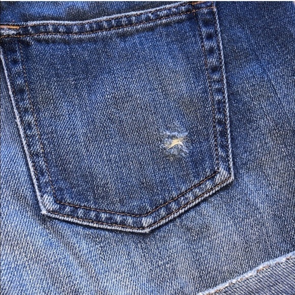 Women's J. Crew Cuffed Denim Jean Shorts - Picture 7 of 8